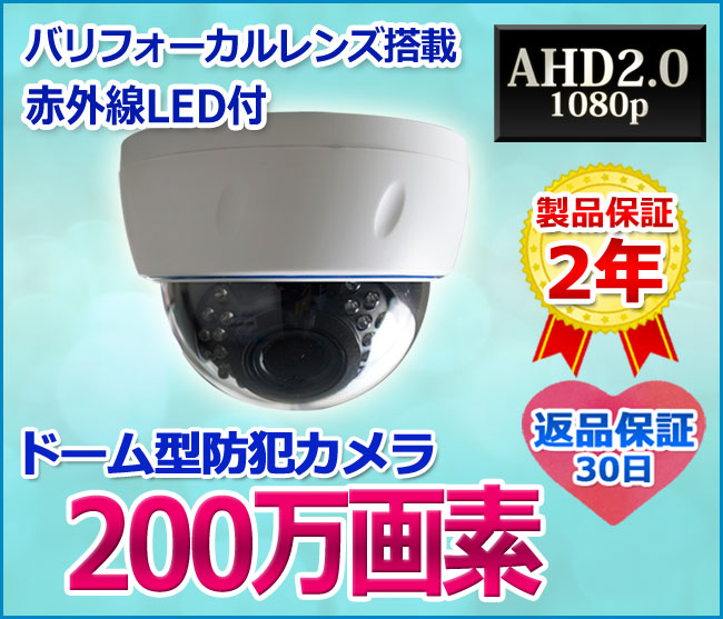 (2M)ドーム型AHDカメラLS-AV6200D