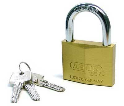 【商品紹介】ABUS(アバス)社製真鍮南京錠 EC75 60mm